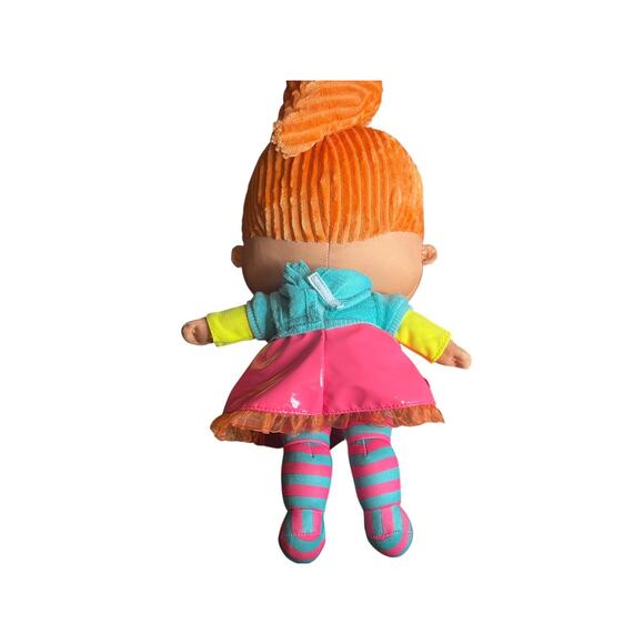 LOL Surprise Neon Pink QT Huggable Soft Plush Doll Red Hair 16” 2020 MGA - Picture 11 of 12